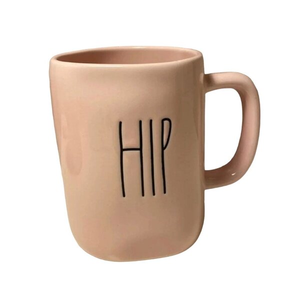 Rae Dunn Artisan Collection "Hip Hop" Pink Ceramic Mug NWOT - Picture 2 of 4